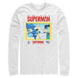Mens Superman Look Up in the Sky Friends Long Sleeve Shirt - 1 of 4