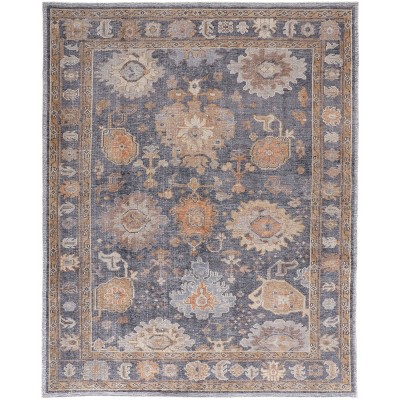 Wendover Transitional Oriental Gray/Blue/Tan Area Rug