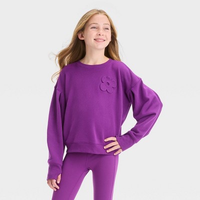 Girls hot sale purple sweatshirt