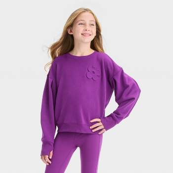 Girls' Fleece Pullover Sweatshirt - All In Motion™