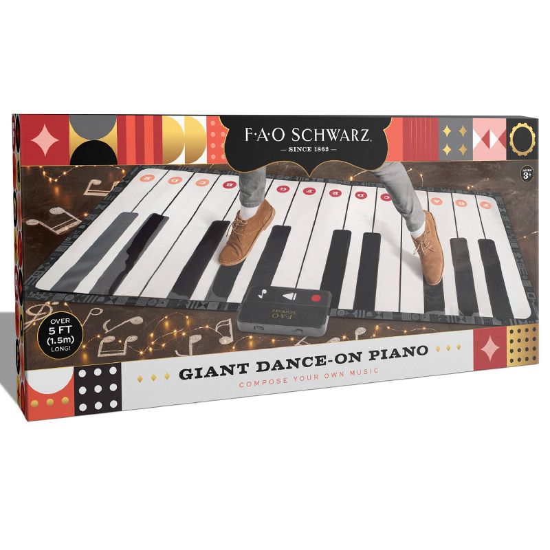 FAO Schwarz Giant 69&#34; Dance-On Piano Mat, 6 of 12