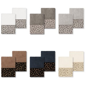 Linum Home Textiles 100% Turkish Cotton SPOTS Embellished Towel Set - 1 of 3