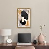 Art Remedy Milk Butterscotch and Dark Chocolate Brown Earthy Abstract Wall Art Framed - 2 of 4