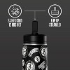 NBA Brooklyn Nets 14oz Kids Stainless Steel Water Bottle With Straw Lid and Flexible Handle - 4 of 4
