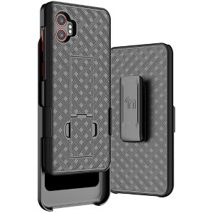 Nakedcellphone Combo for Samsung Galaxy XCover7 Pro Phone - Slim Case with Stand and Belt Clip Holster - 1 of 4