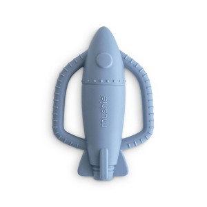 Mushie Silicone Rocket Rattle Teether - 1 of 4