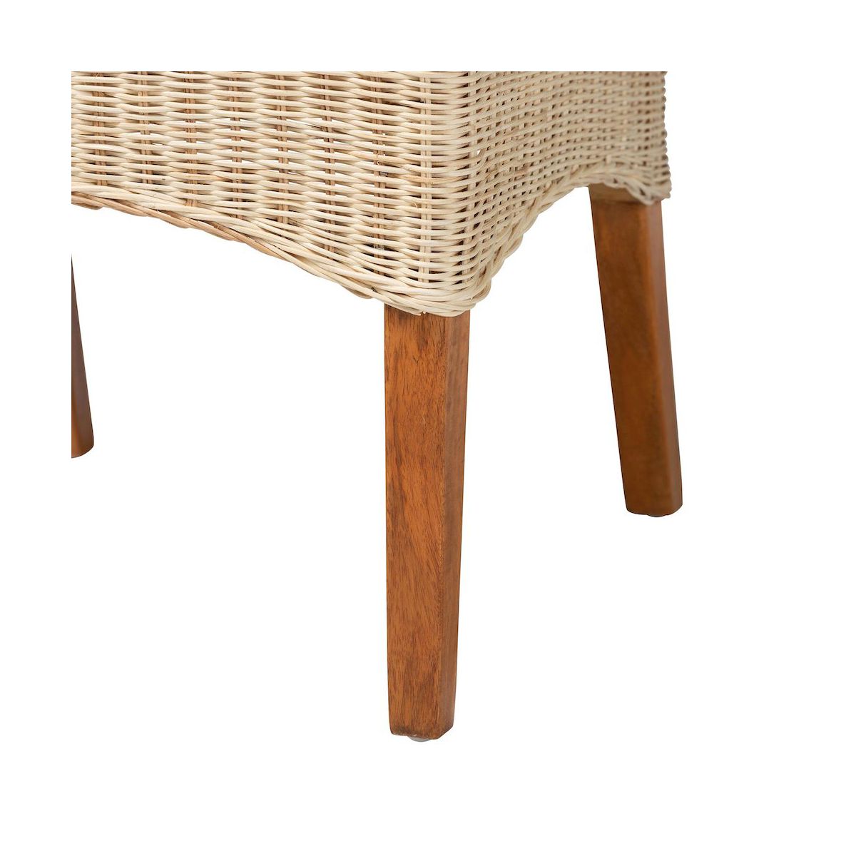 bali & pari,Haybourne Natural Rattan 2-Piece Dining Chair Set - Handwoven Wicker Accent - thumbnail 6