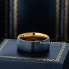 Jewelry Avalanche 8mm Dome Gold & Black IP Tungsten Carbide Mens Wedding Band - 4 of 4