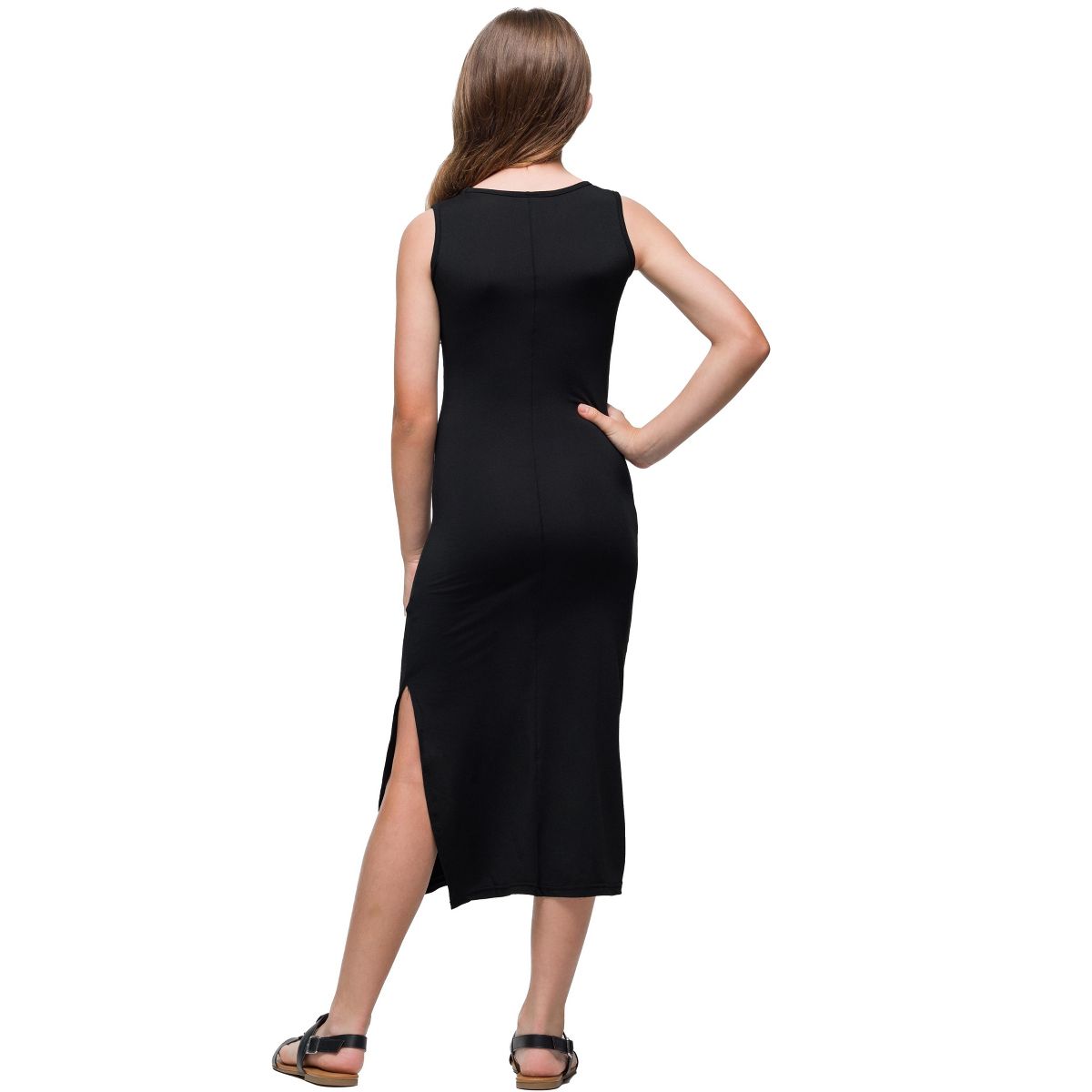Girls Side Slit Maxi Dress - 24sevenKid™ - thumbnail 3