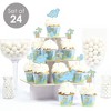 Big Dot of Happiness Baby Boy Dinosaur - Cupcake Decoration - Baby Shower or Birthday Party Cupcake Wrappers and Treat Picks Kit - Set of 24 - 2 of 4