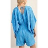 Women's Duster Sleeve Romper with Top Lining and Elastic Waist - GiGiO - image 3 of 4