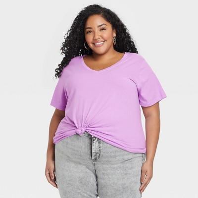 Purple M discount 92% Extension T-shirt WOMEN FASHION Shirts & T-shirts Basic 