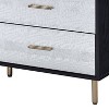 47" Myles Decorative Storage Drawers Black, Silver and Gold Finish - Acme Furniture: 5-Drawer Wood Composite, No Assembly Required - 2 of 4