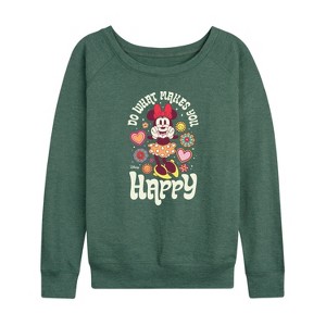 Women's - Disney - Mickey & Friends Lightweight French Terry Slouchy - 1 of 4
