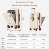 2pc/3pc/4pc ABS Hard Shell Luggage Sets, Front Opening Suitcase with USB Port, Cup Holder and Spinner Wheels 4W -ModernLuxe - 2 of 4