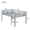 CAVINAS Twin/Full Size Loft Bed with Ladder & Safety Guardrails,Rubberwood Bed Frame for Kids Room,Bedroom - 4 of 4