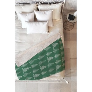 Gabriela Fuente GreenChristmas Fleece Throw Blanket -Deny Designs - 1 of 2