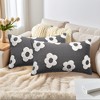 REGALWOVEN Fade-Resistant Flower Jacquard Decorative Floral Pattern Cushion Cases 2 Pcs - 2 of 4