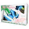Union Products 62362 Outdoor Original Iconic Featherstone Weather Resistant Metal 24 Inch and 34 Inch Flamingo Yard Lawn Ornaments, Set of 2, Blue - 2 of 2