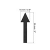 Unique Bargains Directional Sign PVC Adhesive Removable Small Arrow Sticker 4 Sheet - 2 of 4