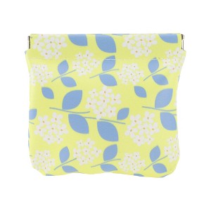 Unique Bargains Women's Snap Closure Cosmetic Bag Yellow 1 Pc - 1 of 3