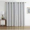 Kate Aurora Chic Living 100% Max Blackout Trellis Thermal Curtains - 3 of 3