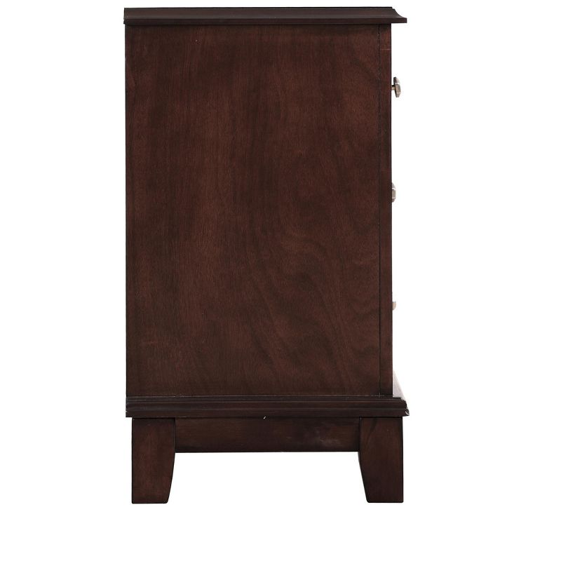 Passion Furniture Ashford 4-Drawer Cappuccino Nightstand (30 in. H x 29 in. W x 17 in. D), 5 of 8