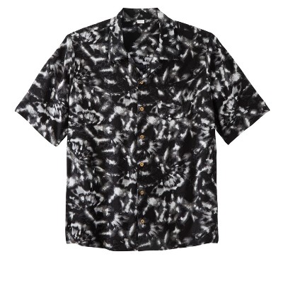 KingSize KS Island Printed Rayon Short-Sleeve Shirt
