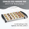 Alpha Living 3x2.5 QT Stainless Steel Electric Food Warmers with Temperature Control for Parties Buffet Premium Catering Supplies - 2 of 4