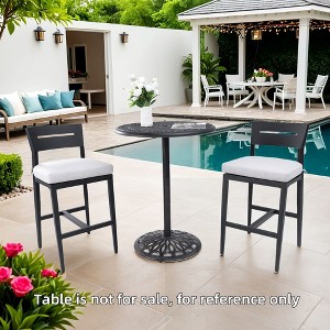Sapphtopaz Patio Dining Chairs Aluminum Outdoor Dining Chairs with Cushions, Tapered Feet for Garden, Patio, Lawn - 1 of 4