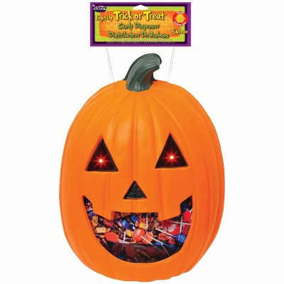 Fun World 18-inch Pumpkin Light Up Hanging Candy Dispenser