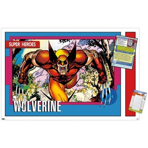 Trends International Marvel Trading Cards - Wolverine Unframed Wall Poster Prints - 1 of 4