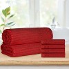 Modern Ribbed Cotton  Assorted Towel Set by Blue Nile Mills - 2 of 4