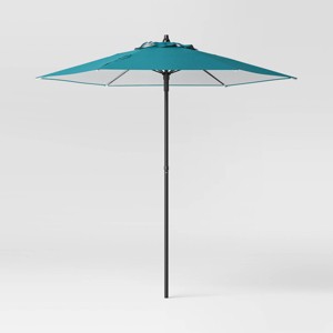 7.5' Round Outdoor Patio Market Umbrella - Room Essentials™ - 1 of 4