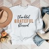 Simply Sage Market Women's Graphic Sweatshirt Thankful Grateful Blessed Plaid - 3 of 4