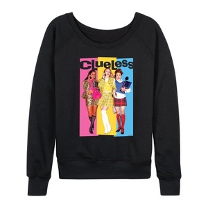 Women's - Clueless - Colorblock Logo Lightweight French Terry Slouchy - 1 of 4
