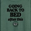 Women's - Instant Message - Going Back To Bed After This Lightweight French Terry Wide Neck Long Sleeve Graphic Shirt - 2 of 4