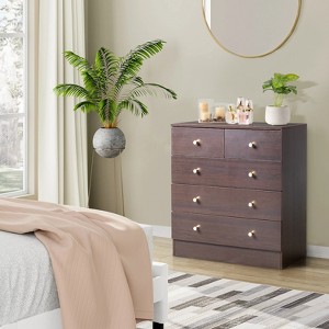 KTMBDW Modern 5-Drawer Dresser for Bedroom, Living Room - 1 of 4