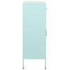 vidaXL Storage Cabinet Mint 31.5"x13.8"x40" Steel - 3 of 4