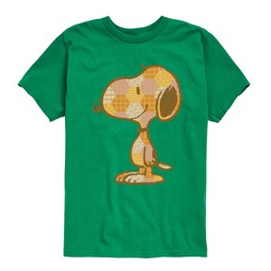 Boys' - Peanuts - Snoopy Patchwork Short Sleeve Graphic T-Shirt - 1 of 4