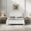 Modern End Table with Drawer Industrial Style 2-Tier Nightstand Side Table with Storage Shelf for Living Room Bedroom Office Dorm - 2 of 4