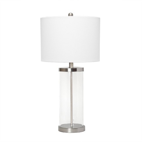 Brushed nickel hot sale table lamps