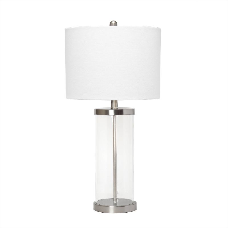 Entrapped Glass Table Lamp with Fabric Shade - Lalia Home, 1 of 10