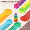 Rainbow Spinning Stacking Toy, Montessori Ring Stacker for Babies and Toddlers 6+ Months - 2 of 4
