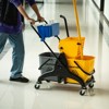 JANSNO 6.9 Gallon Mop Water Bucket Wringer Cart with Easy to Use Side Press Wringer, Smooth Wheels and Mop-Handle Holder - 2 of 4