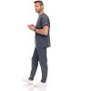 Medichic Men Scrubs Set - Stretch V-Neck Scrub Top with 7-Pocket Pants Workwear - 3 of 4