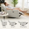 Vipbear Swivel Glider Rocking Chair for Living Room Rocker Recliner Chair with Lumbar Support, USB and Type-C Ports Theater Seating,Chenille Gray - 3 of 4