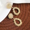 SOHI Women's Corroded Drop Earrings - 2 of 3