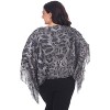 Women's Plus Size Tiger Print Silver One Size Fits Most Plus - White Mark - 3 of 3