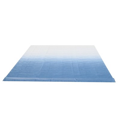 Ocean Blue Fade Vinyl RV Awning Replacement Fabric